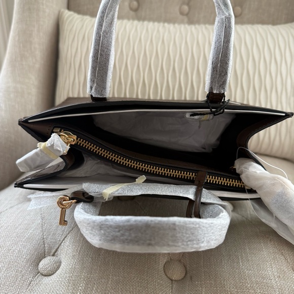 Marc Jacobs The Grind Mini Tote Croc-Embossed – Dark Brown - Picture 6 of 6